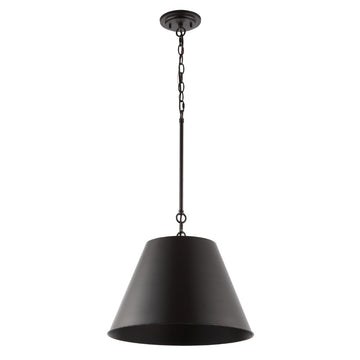 Harper Industrial Farmhouse Iron LED Pendant - JONATHAN Y
